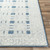 2'6" x 8' Distressed Geometric Pattern Navy Blue and White Rectangular Rug Runner - IMAGE 4