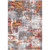 5.25' x 7.5' Abstract Patterned Orange and Gray Modern Rectangular Area Throw Rug - IMAGE 1