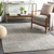 2.5’ x 8’ Contemporary Gray and Beige Rectangular Area Throw Rug Runner - IMAGE 2