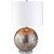 26" Antique Style Beige Table Lamp with White Linen Shade - IMAGE 2