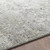 7.8’ Distressed Finish Gray and Beige Round Area Throw Rug - IMAGE 5