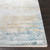 3' x 9.8' Distressed Finish Taupe and Sky Blue Rectangular Area Throw Rug Runner - IMAGE 4
