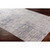 5'3" x 7'3" Distressed Finish Charcoal Black and Ivory Rectangular Area Rug - IMAGE 3