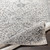 7.8' Floral Patterned Gray and Beige Round Area Throw Rug - IMAGE 3
