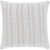 20" Light Gray Knitted Seamless Pattern Square Throw Pillow Cover - IMAGE 1