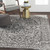 5'3" x 7'3" Mandala Pattern Gray Machine Woven Area Rug - IMAGE 2