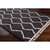 3.9' x 5.5' Moroccan Charcoal Black and Ivory Rectangular Area Throw Rug with Tassels - IMAGE 2