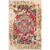 2' x 3' Oriental Patterned Red and Beige Rectangular Area Throw Rug - IMAGE 1