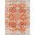 3.9' x 5.5' Traditional Style Orange and Beige Rectangular Area Throw Rug - IMAGE 1