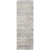 2'7" x 7'7" Distressed Scandinavian Design Gray and Black Rectangular Machine Woven Rug Runner - IMAGE 1