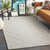 3' x 5' Scandinavian Diamond Design Gray Rectangular Hand Woven Area Rug - IMAGE 2