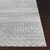 9'3" x 12'6" Distressed Finish Ethnic Design Gray and White Rectangular Area Rug - IMAGE 6