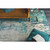 9' x 13' Abstract Style Teal Green and Ivory Rectangular Area Throw Rug - IMAGE 5