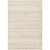 5.25' x 7.25' Beige and Gray Striped Rectangular Area Throw Rug - IMAGE 1
