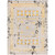 7.5' x 10.1' Mosaic Style Yellow and Beige Rectangular Area Throw Rug - IMAGE 1