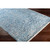 2.5' x 9' Traditional Style Blue and Gray Rectangular Area Throw Rug Runner - IMAGE 4