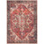 5'3” x 7'3” Traditional Oriental Design Red and Beige Rectangular Area Throw Rug - IMAGE 1