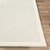 5' x 7.5' Solid Cream White and Gray Rectangular Area Throw Rug - IMAGE 5