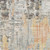 3.25' x 8' Contemporary Style Gray and Orange Rectangular Area Throw Rug Runner