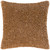 21" Brown and Beige Flokati Square Woven Throw Pillow Cover - IMAGE 1