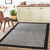 5' x 7.5' Solid Charcoal Black Rectangular Area Throw Rug - IMAGE 2