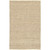 6' x 9' Beige Solid Hand Woven Rectangular Area Throw Rug - IMAGE 1