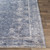 3'3” x 8’ Distressed Finished Blue and Beige Area Throw Rug Runner - IMAGE 4