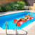 37" Inflatable Red and White Jumbo Hair Bow Pool Float - IMAGE 3
