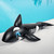 6.25' Inflatable Killer Whale Children's Pool Float Rider with Handles