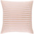 22" Blush Pink and Metallic Copper Foil Printed Line Pattern Square Throw Pillow Cover - IMAGE 1