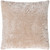 21" Parchment White and Beige Solid Square Throw Pillow - Down Filler - IMAGE 1
