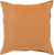22" Orange Solid Square Throw Pillow with Flange Edge - Down Filler - IMAGE 1