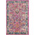 2' x 3' Distressed Finish Pink and Blue Rectangular Area Throw Rug - IMAGE 1