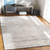 2' x 2.9' Abstract Style Gray and Brown Rectangular Area Throw Rug - IMAGE 2