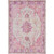 2' x 3' Distressed Pink and Gray Floral Mandala Design Rectangular Machine Woven Area Rug - IMAGE 1