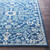 2' x 3' Traditional Style Navy Blue and White Rectangular Area Throw Rug - IMAGE 6
