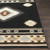 2.1' x 7.5' Ethnic Black and White Rectangular Area Throw Rug Runner - IMAGE 5