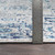 2.5' x 7.25' Transitional Style Blue and Gray Rectangular Area Throw Rug Runner - IMAGE 5