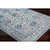 2.5' x 7.25' Transitional Style Blue and Gray Rectangular Area Throw Rug Runner - IMAGE 6