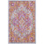 2' x 3' Purple and Orange Persian Floral Rectangular Machine Woven Area Rug - IMAGE 1