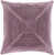 18" Pale Purple Pleated Seamless Pattern Square Throw Pillow - Polyester Filler - IMAGE 1