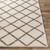 8' x 10' Geometric Cream White and Brown Hand Woven Rectangular Area Throw Rug - IMAGE 4