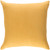18" Yellow Square Woven Throw Pillow with Knife Edge - Down Filler - IMAGE 1