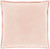 20” Solid Pink Square Woven Throw Pillow with Polyester Filler - IMAGE 1