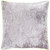 18" Gray and Yellow Crushed Velvet Square Throw Pillow - Down Filler - IMAGE 1