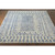 8' x 8' Transitional Style Beige and Blue New Zealand Wool Square Area Throw Rug - IMAGE 3