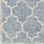 9' x 12' Moroccan Style Denim Blue and Beige Rectangular Area Throw Rug - IMAGE 4
