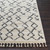 2' x 3' Gray and Beige Scandinavian Ethnic Pattern Rectangular Machine Woven Area Rug - IMAGE 6