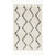 2' x 3' Gray and Beige Zig-Zag Pattern Rectangular Machine Woven Area Rug - IMAGE 1