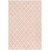 8' x 10' Geometric Pink and Cream White Rectangular Area Throw Rug - IMAGE 1